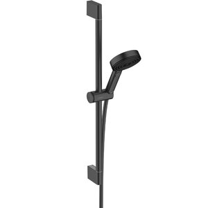 Изображение товара Душевой гарнитур Hansgrohe Pulsify 24161670 Select S, EcoSmart, лейка Relaxation 3 режима, черный матовый, диск графит
