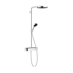 Изображение товара Душевая система Hansgrohe Pulsify 24221000, Showerpipe 260 1jet EcoSmart, термостатическая, хром