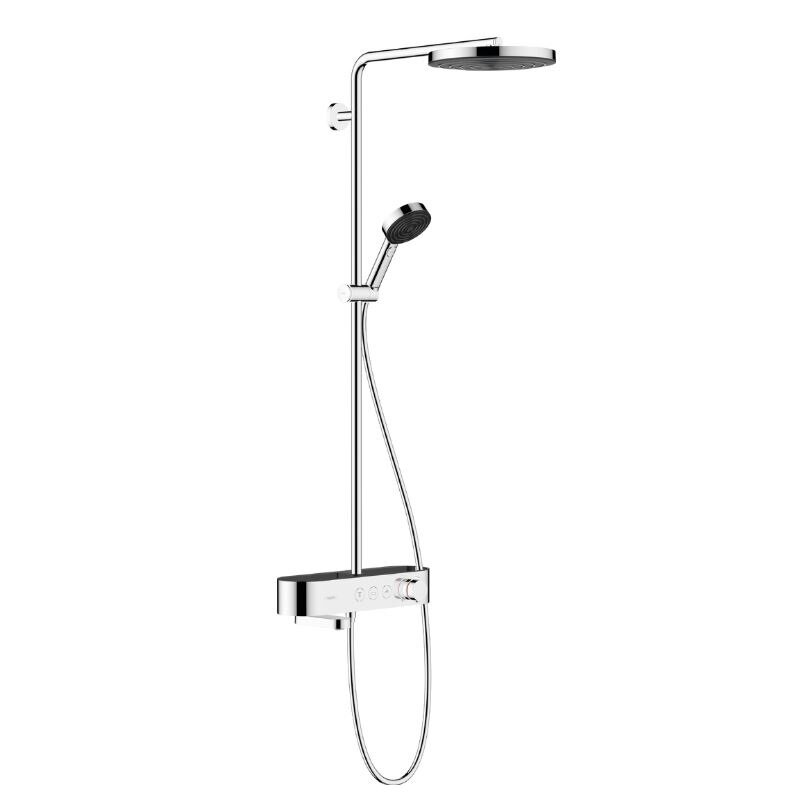 Изображение товара Душевая система Hansgrohe Pulsify 260 1jet с термостатом, графит - элегантность и безопасность