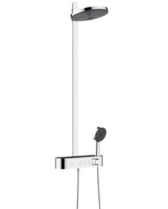 Изображение товара Душевая система Hansgrohe Pulsify 24241000 S, Showerpipe 260 2jet EcoSmart, термостатическая ShowerTablet Select 400, хром