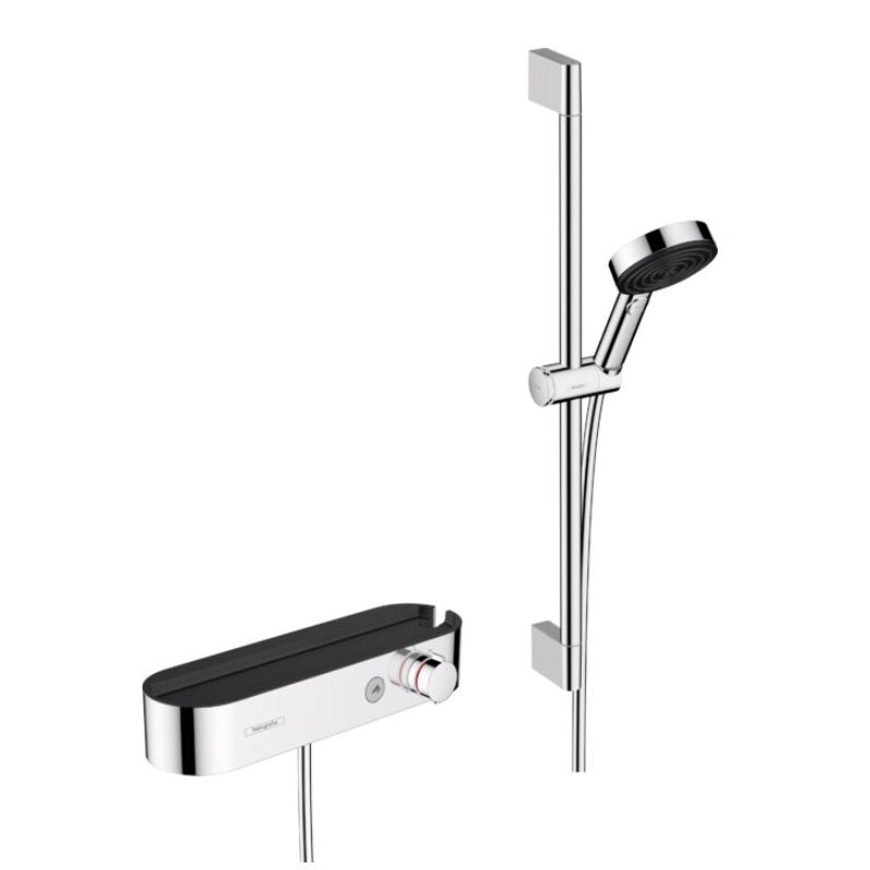 Изображение товара Душевая система Hansgrohe Pulsify Select S термостатическая с ручным душем 105 мм хром