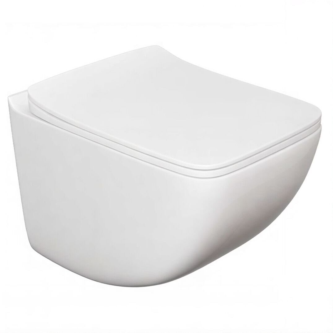 Изображение товара Подвесной унитаз Caprigo Modern Comfort безободковый с микролифтом и водоворотным смывом Изображение товара Подвесной унитаз Caprigo Modern Comfort безободковый с микролифтом и водоворотным смывом