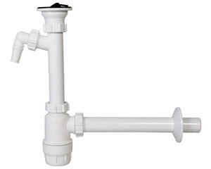 Изображение товара Сифон для раковины Styron с водосливом 5/4 и трубой 32 мм, подключение к стиральной