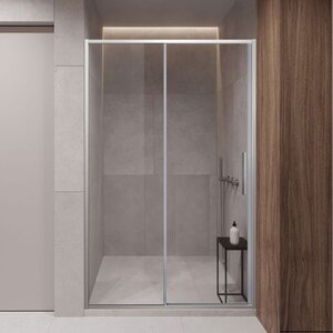 Изображение товара Душевая дверь Vincea Slim-U, 110 см, раздвижная, стекло прозрачное, профиль хром, VDS-2SU110CL Изображение товара Душевая дверь Vincea Slim-U, 110 см, раздвижная, стекло прозрачное, профиль хром, VDS-2SU110CL