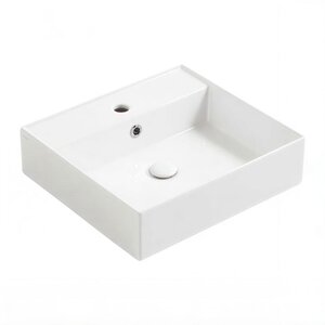 Изображение товара Раковина Simas Agile AG51 bi*1, 51 х 46 см, подвесная, 1 отверстие под смеситель, белая