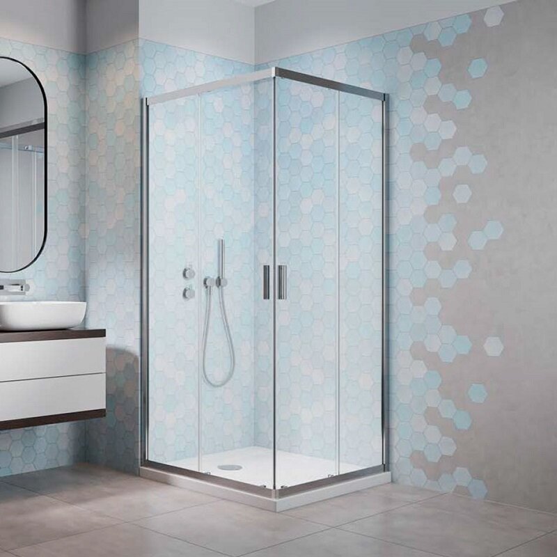 Изображение товара Душевой уголок Radaway Alienta D 80 x 100 см, стекло прозрачное, профиль хром, 10258010-01-01