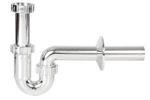 Изображение товара Сифон для раковины Styron без водослива, коленный гидрозатвор, труба диаметр 32 мм, хром, STY-638-32-K