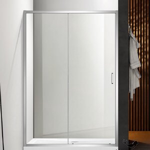 Изображение товара Душевая дверь Aquatek, 120 см, раздвижная, стекло прозрачное, профиль хром, AQ ARI RA 12020CH