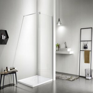 Изображение товара Душевая стенка Aquatek Walk in, 120 см, стекло прозрачное, профиль хром, AQ WIW 12020CH