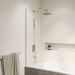Изображение товара Шторка на ванну RGW SC-056, 40 x 150 см, стекло прозрачное, профиль хром, 351105640-11