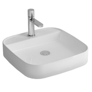 Изображение товара Раковина Cezares 50 см накладная керамика белая CZR-LFT-50-LVB