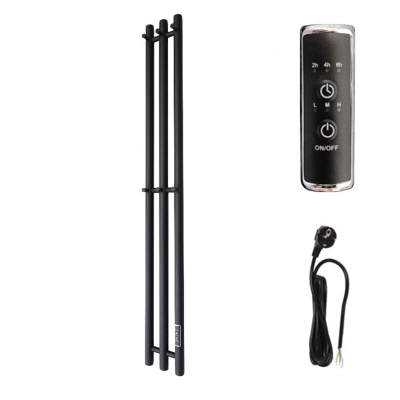 Изображение товара Электрический полотенцесушитель Маргроид Инаро 120x15 см черный матовый