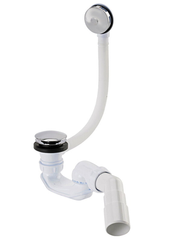 Изображение товара Слив-перелив для ванны Styron автомат клик-клак хром модель STY-536-Клик-Клак