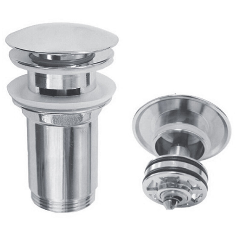 Изображение товара Донный клапан Styron металлический клик-клак для умывальника 5/4 хром