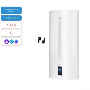 Изображение товара Водонагреватель Electrolux EWH 100 Smartinverter однофазный, 0.7/1.3/2 кВт, реверсивный, 100 литров, НС-1237355