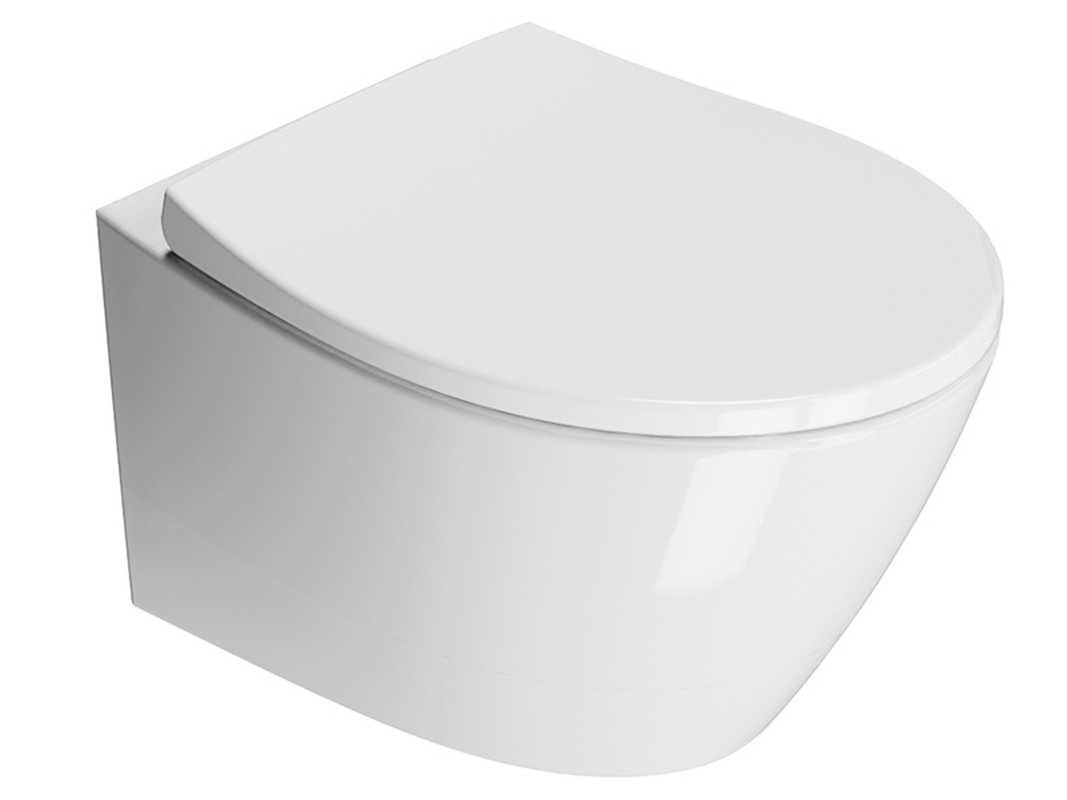 Изображение товара Подвесной безободковый унитаз GSI Modo 981611 торнадо Extra glaze + микролифт