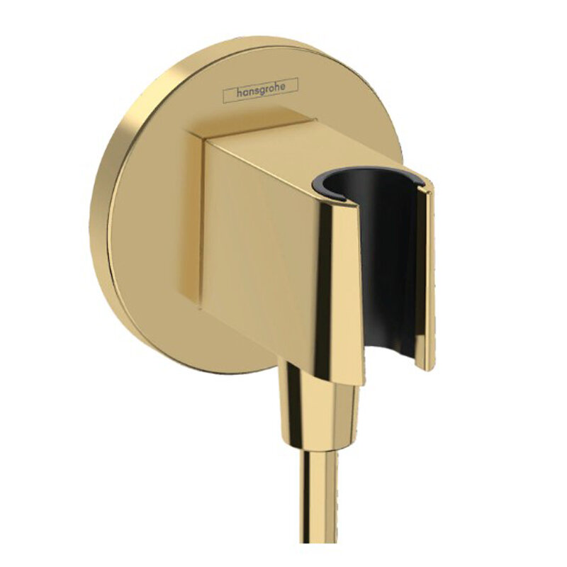 Изображение товара Шланговое соединение Hansgrohe FixFit S с держателем, золото, ½ дюйма