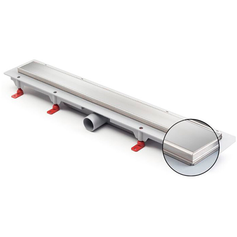 Изображение товара Водоотводящий желоб Azario Klasik 55 см хром матовый для ванной и душа