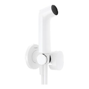 Изображение товара Гигиенический душ Hansgrohe Bidette 29230700 S 1jet, с держателем и шлангом, для подготовленной воды, белый матовый Изображение товара Гигиенический душ Hansgrohe Bidette 29230700 S 1jet, с держателем и шлангом, для подготовленной воды, белый матовый