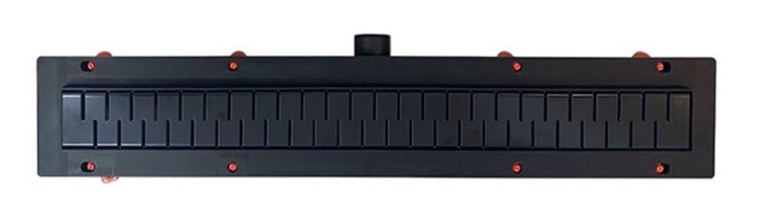 Изображение товара Водоотводящий желоб Azario Medium AZ-CH 550 MC 55 см черный для ванной