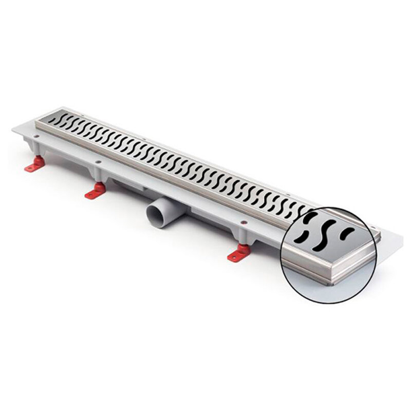 Изображение товара Дренажный канал Azario Harmony 65 см хром матовый модель AZ-CH 650 H