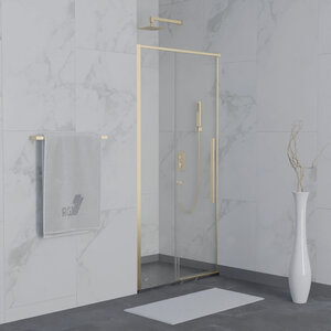 Изображение товара Душевая дверь в нишу RGW SV-12G, 150 х 195 см, стекло прозрачное, профиль золото, 32321215-16