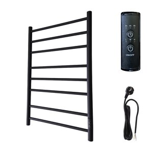 Изображение товара Полотенцесушитель электрический Маргроид Вид 10, 80х50, ширина 50 см, высота 80 см, подключение справа, черный матовый, 10-8050-1049-9005R