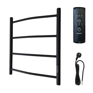 Изображение товара Электрический полотенцесушитель Маргроид Вид 4 50х60 черный матовый