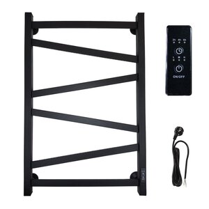 Изображение товара Полотенцесушитель электрический Маргроид Зигзаг черный матовый 80х50