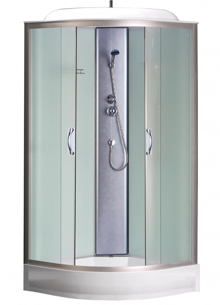 Изображение товара Душевая кабина Loranto Sunway CS-6691 F 90x90 см с матовым стеклом, крышей и низким поддоном