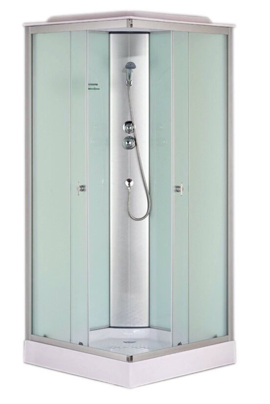 Изображение товара Душевая кабина Loranto CS-6491F квадратная 90x90 см с матовым стеклом