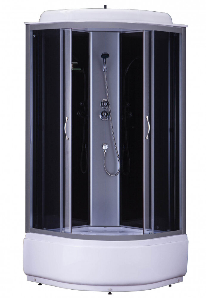 Изображение товара Душевая кабина Loranto Sunway CS-6680G 80x80 с крышой и тонированным стеклом