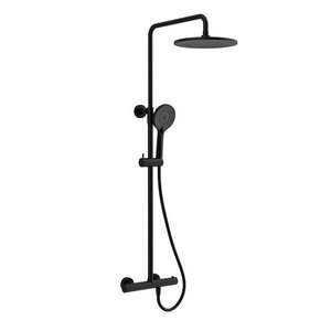Изображение товара Душевая система Vincea Esse VSFS-1E0TMB, термостатическая, черный матовый
