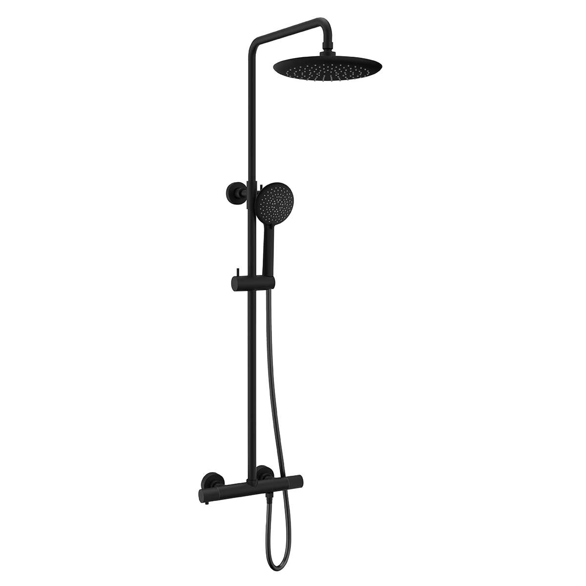 Изображение товара Душевая система Vincea Desire VSFS-1D0TMB термостатическая черный матовый