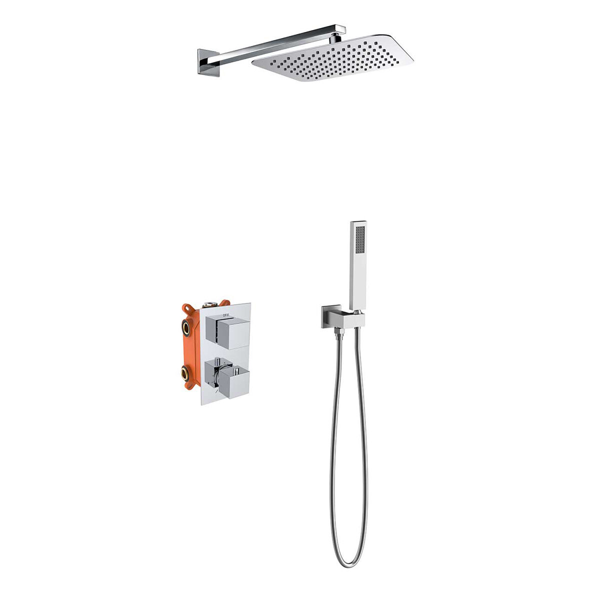 Изображение товара Душевая система Vincea, встраиваемая, термостатическая, хром, VSFW-102TCH