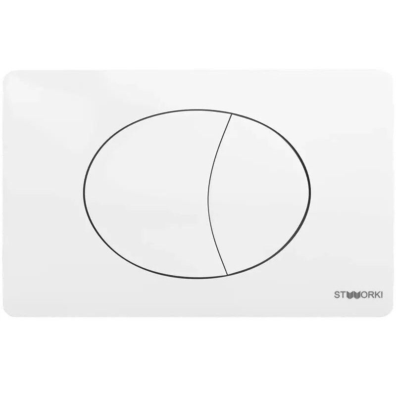 Изображение товара Клавиша смыва Stworki 230824 Белая для унитаза