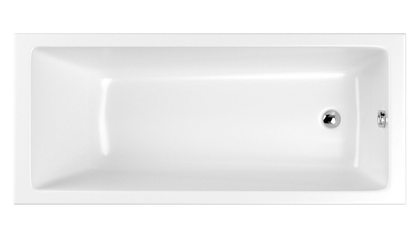 Изображение товара Акриловая ванна Whitecross Wave 150x70 см с усиленной армировкой и современным дизайном