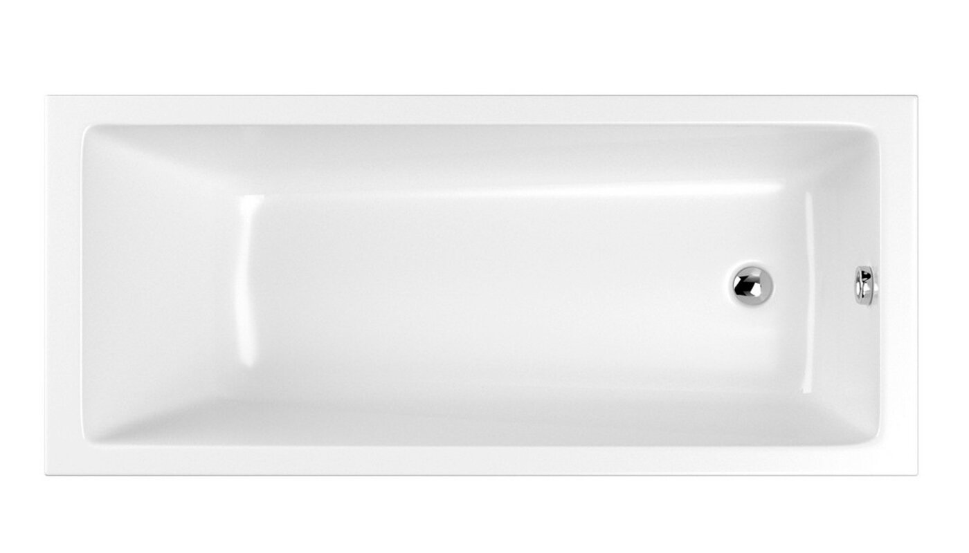 Изображение товара Ванна акриловая Whitecross Wave 170x70 см с усиленной армировкой и возможностью гидромассажа