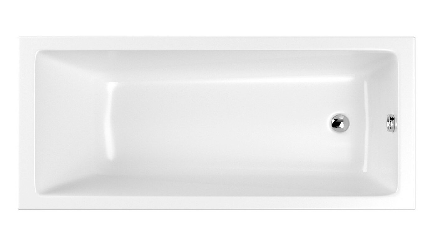 Изображение товара Акриловая ванна Whitecross Wave 160x80 см, глянцевая белая, встраиваемая Изображение товара Акриловая ванна Whitecross Wave 160x80 см, глянцевая белая, встраиваемая