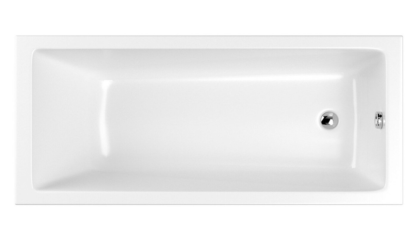 Изображение товара Ванна Whitecross Wave Акриловая 170x75 см, белый, 260 л