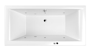 Изображение товара Ванна гидромассажная Whitecross Savia Duo Soft, 170 х 80 см, увеличенная толщина акрила, усиленная армировка, белый/хром, 0103.170080.100.SOFT.CR