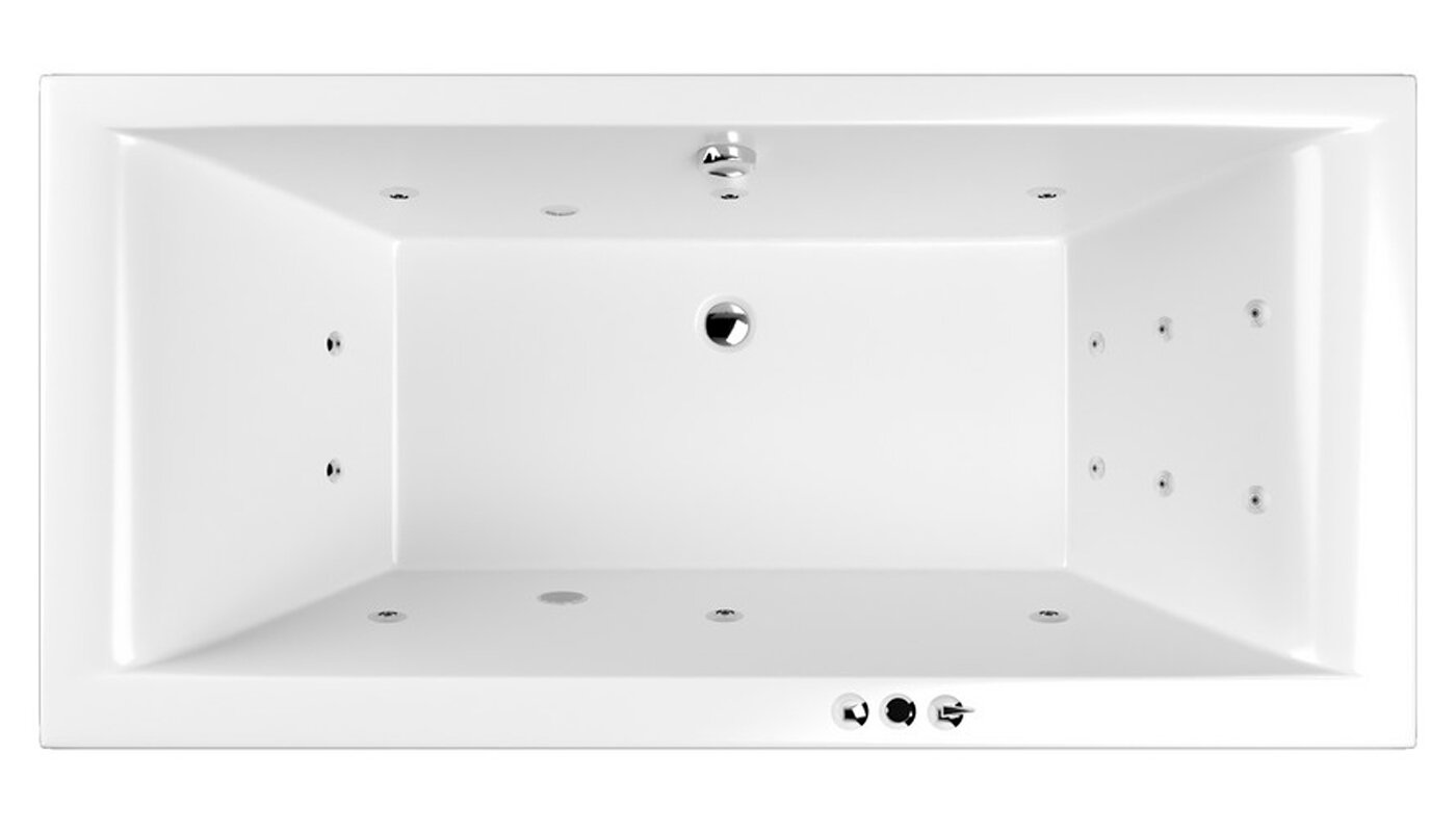 Изображение товара Гидромассажная ванна Whitecross Savia Duo Smart 170x80 см, акрил, белая