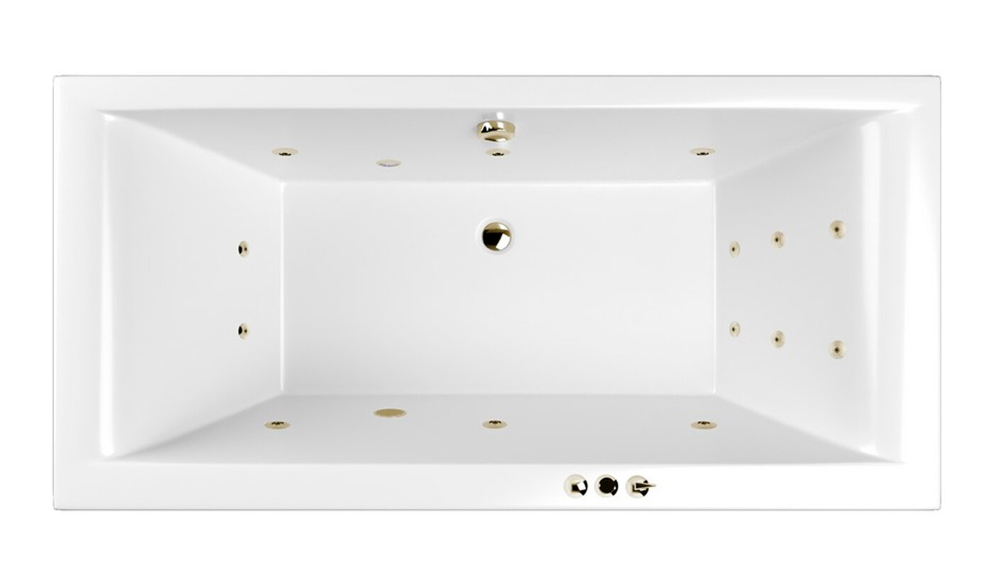 Изображение товара Гидромассажная ванна Whitecross Savia Duo Smart 170x80 см акрил белая бронза Польша
