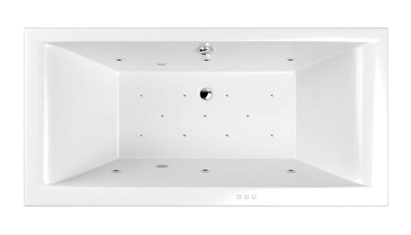 Изображение товара Ванна гидромассажная Whitecross Savia Duo Relax, 170 х 80 см, увеличенная толщина акрила, усиленная армировка, белый/хром, 0103.170080.100.RELAX.CR