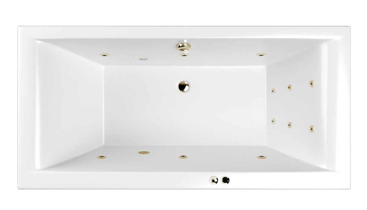 Изображение товара Гидромассажная ванна Whitecross Savia Duo Line 170x80 см белая бронза