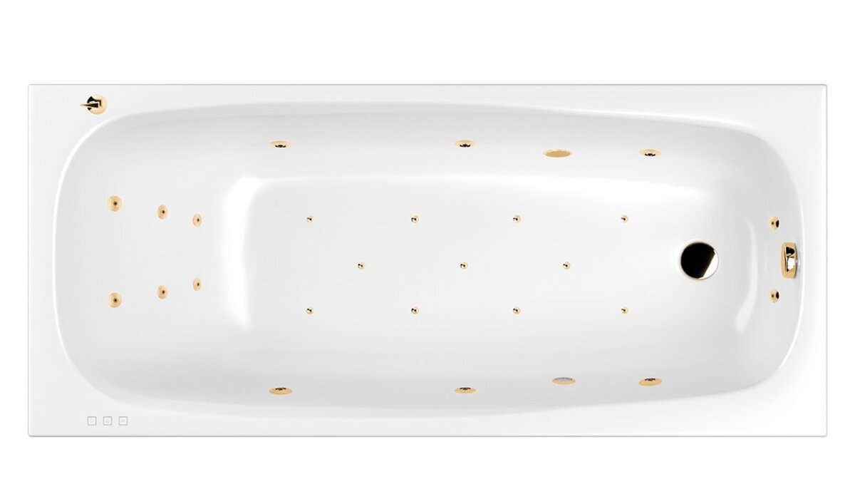 Изображение товара Гидромассажная ванна Whitecross Layla Ultra 180х80 см с хромотерапией и массажем спины