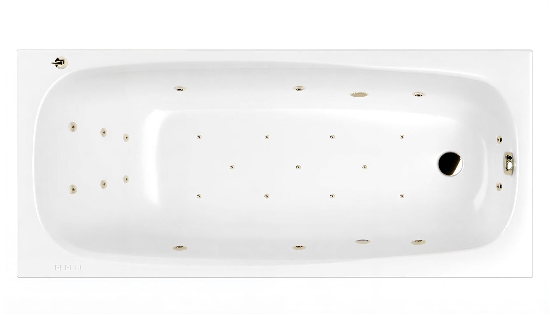 Изображение товара Ванна гидромассажная Whitecross Layla Ultra, 180 х 80 см, увеличенная толщина акрила, усиленная армировка, белый/бронза, 0102.180080.100.ULTRA.BR Изображение товара Ванна гидромассажная Whitecross Layla Ultra, 180 х 80 см, увеличенная толщина акрила, усиленная армировка, белый/бронза, 0102.180080.100.ULTRA.BR