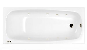 Изображение товара Ванна гидромассажная Whitecross Layla Soft, 180 х 80 см, увеличенная толщина акрила, усиленная армировка, белый/бронза, 0102.180080.100.SOFT.BR