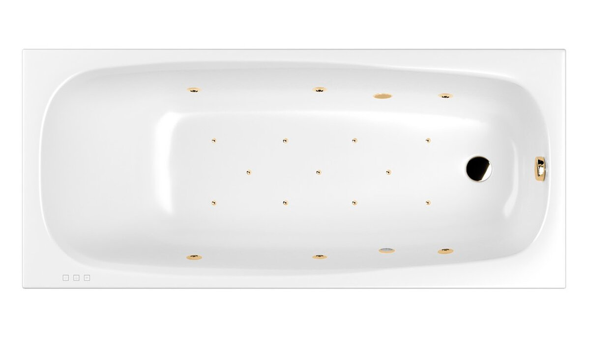 Изображение товара Гидромассажная ванна Whitecross Layla Relax 180x80 см с аэромассажем и хромотерапией