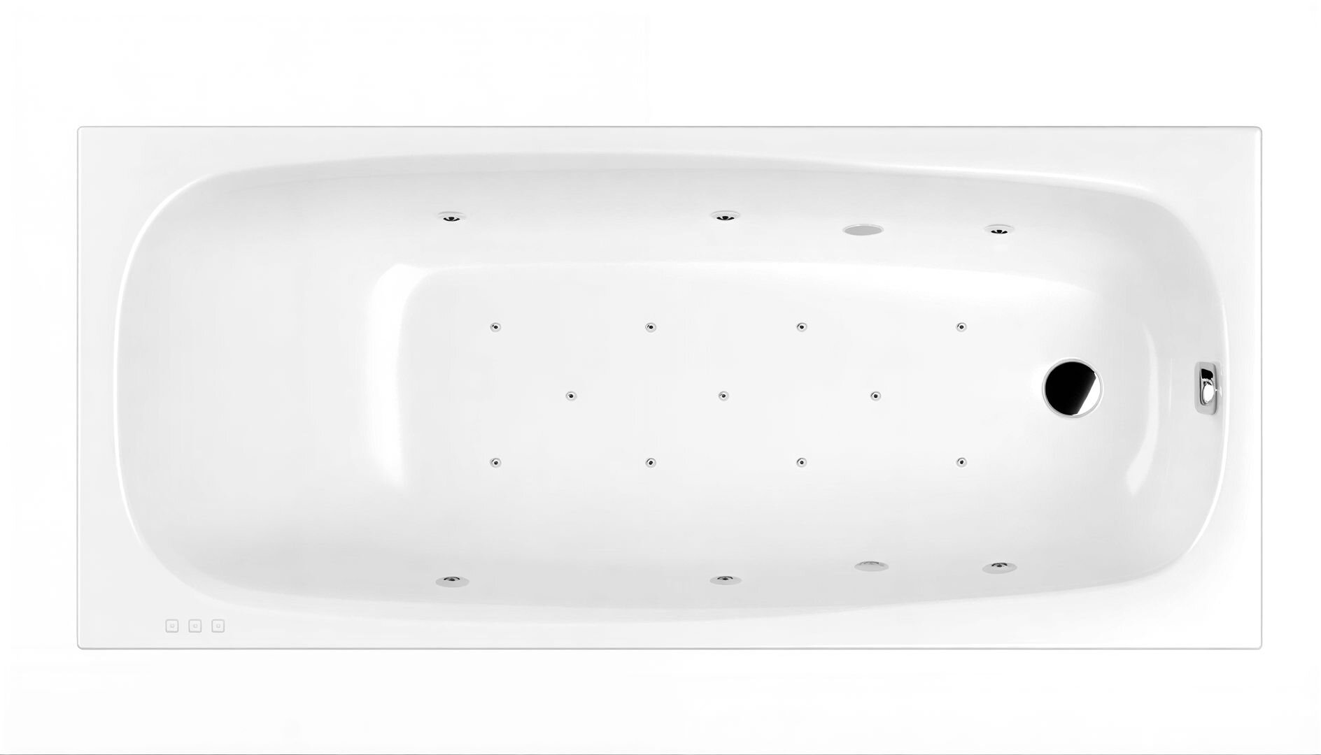Изображение товара Ванна гидромассажная Whitecross Layla Relax, 180 х 80 см, увеличенная толщина акрила, усиленная армировка, белый/хром, 0102.180080.100.RELAX.CR Изображение товара Ванна гидромассажная Whitecross Layla Relax, 180 х 80 см, увеличенная толщина акрила, усиленная армировка, белый/хром, 0102.180080.100.RELAX.CR